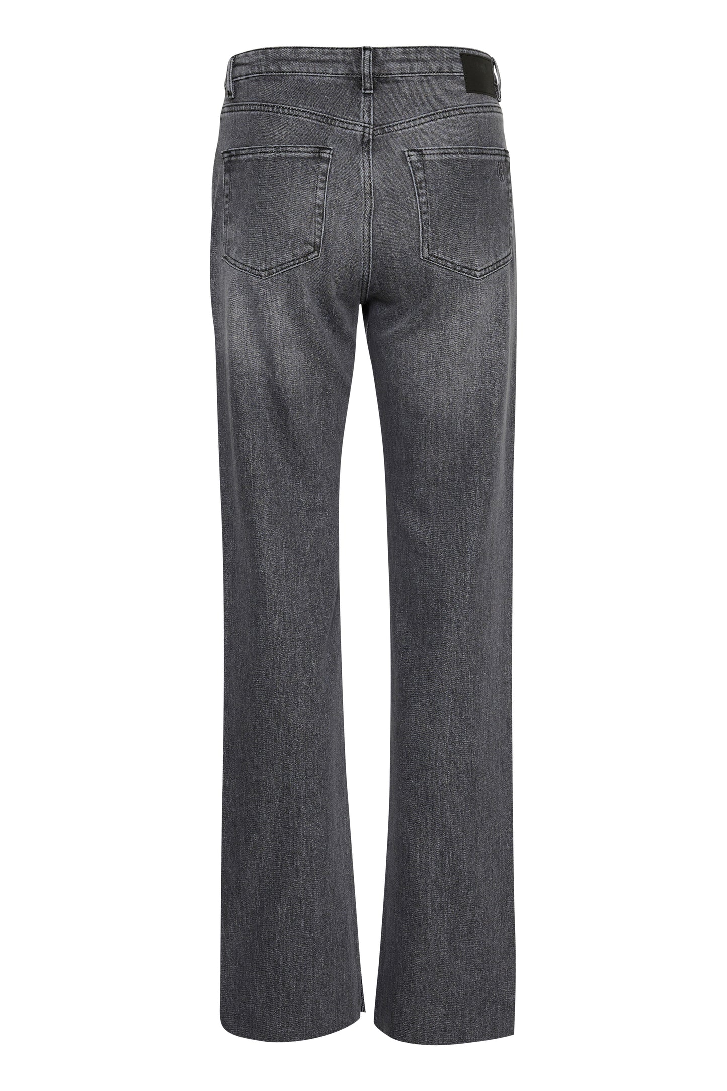 Daisey High Straight Slit Dark Grey Retro Wash
