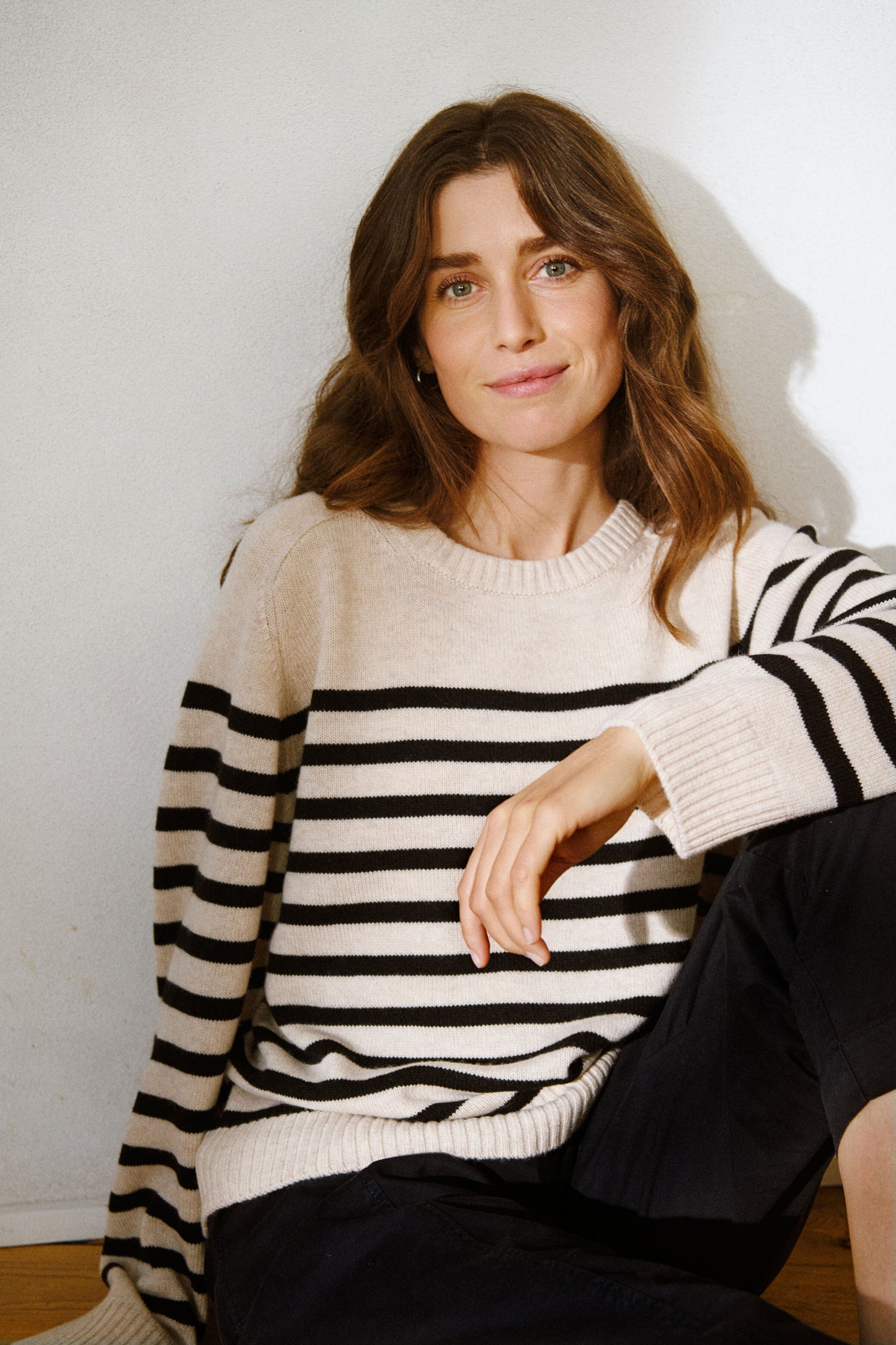 Niaka Pullover Black Stripe