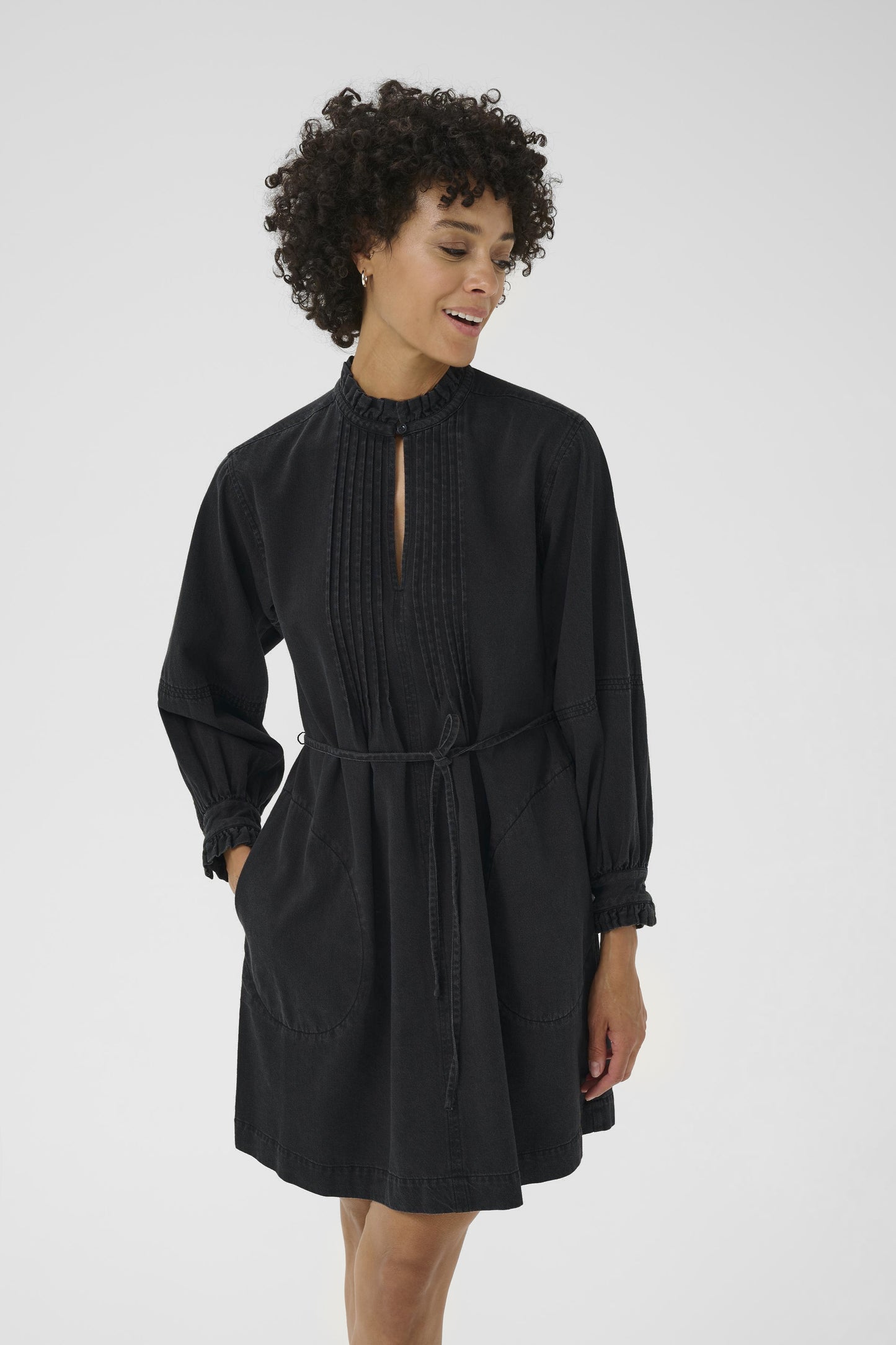 Sarine Dress Washed Black
