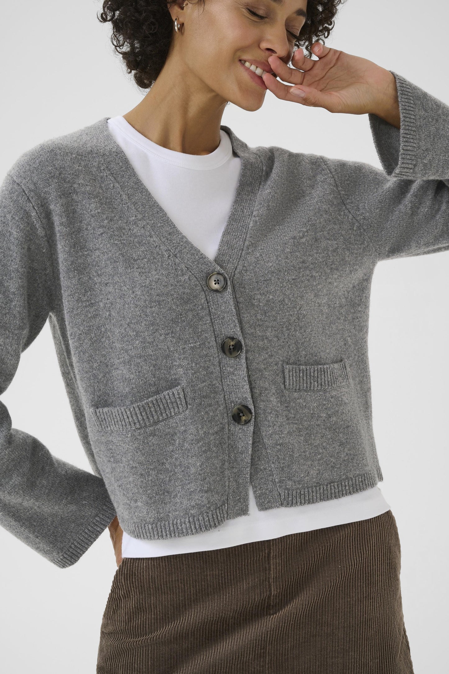 Sveva Cardigan Medium Grey