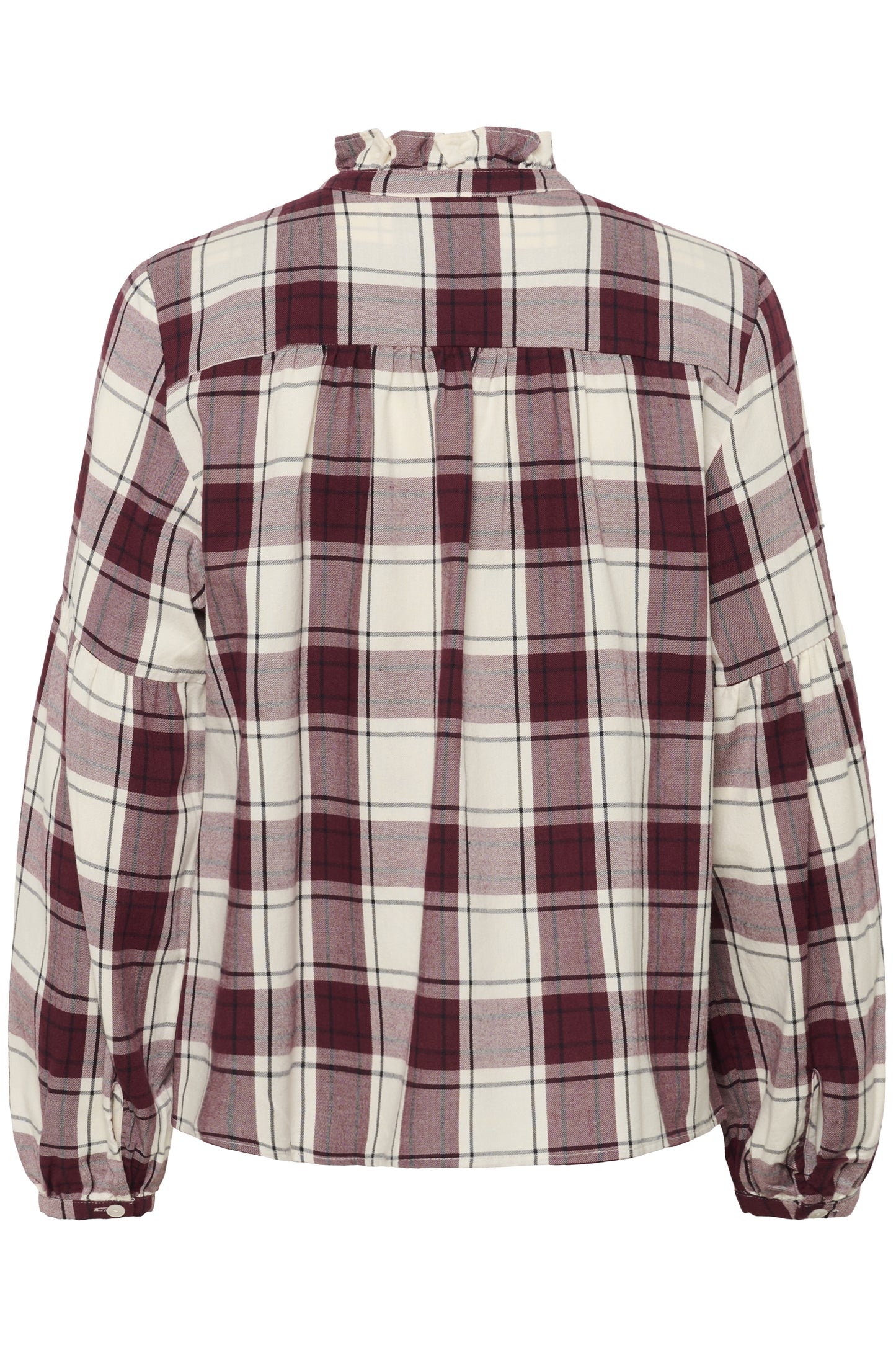 Samilla Shirt Tawny Port Check