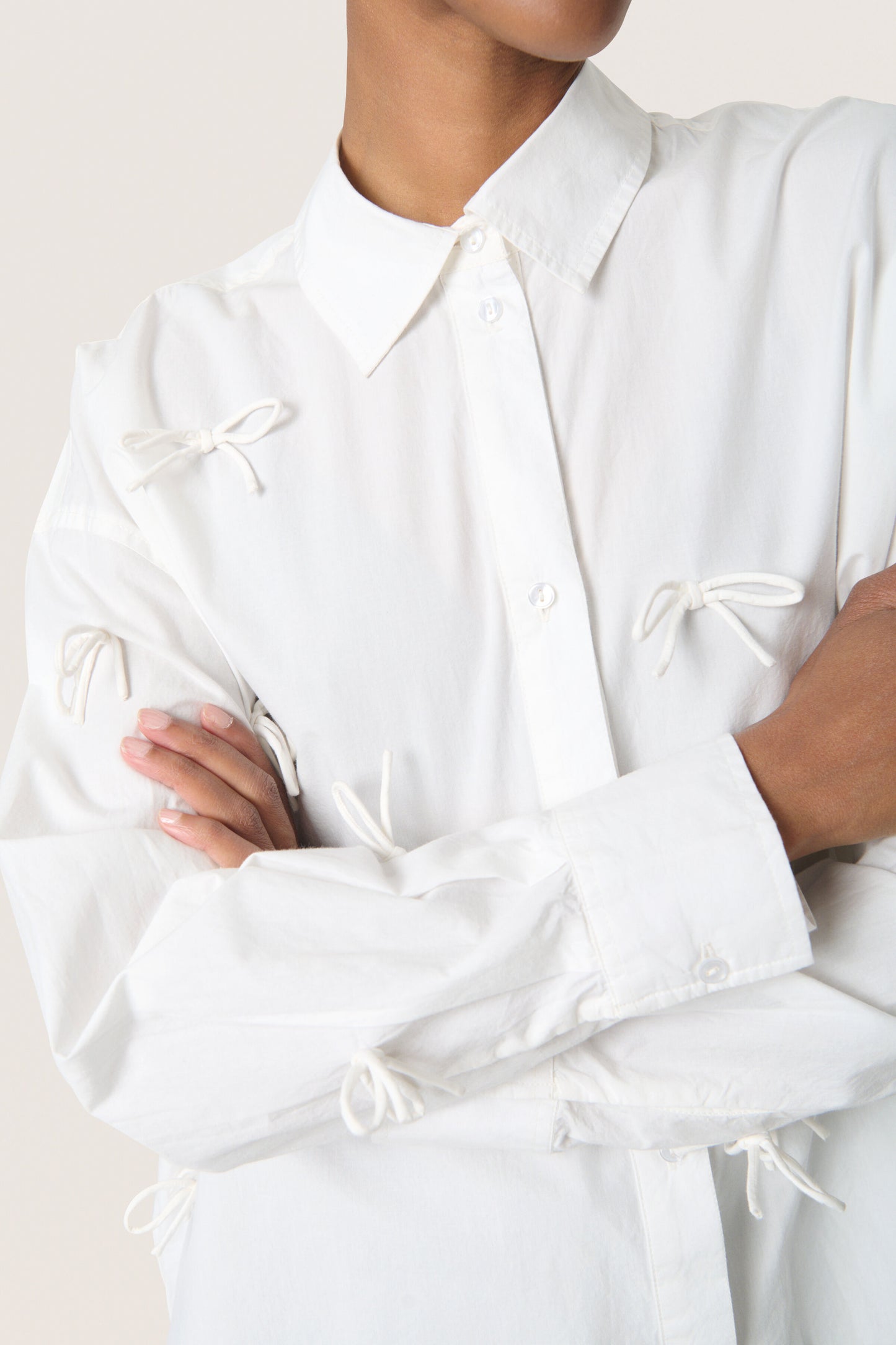 Joa Bow Shirt Broken White