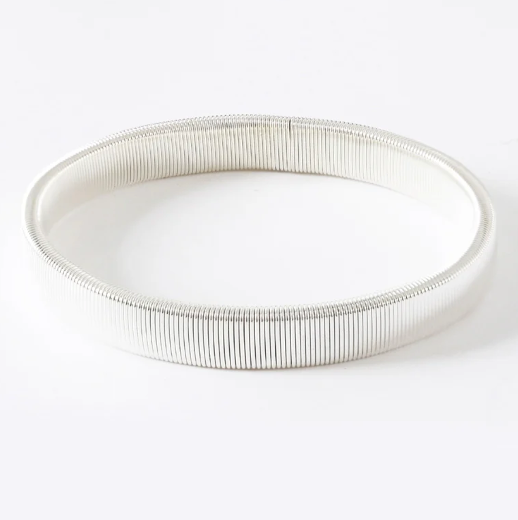 Skjortestrikk Silver