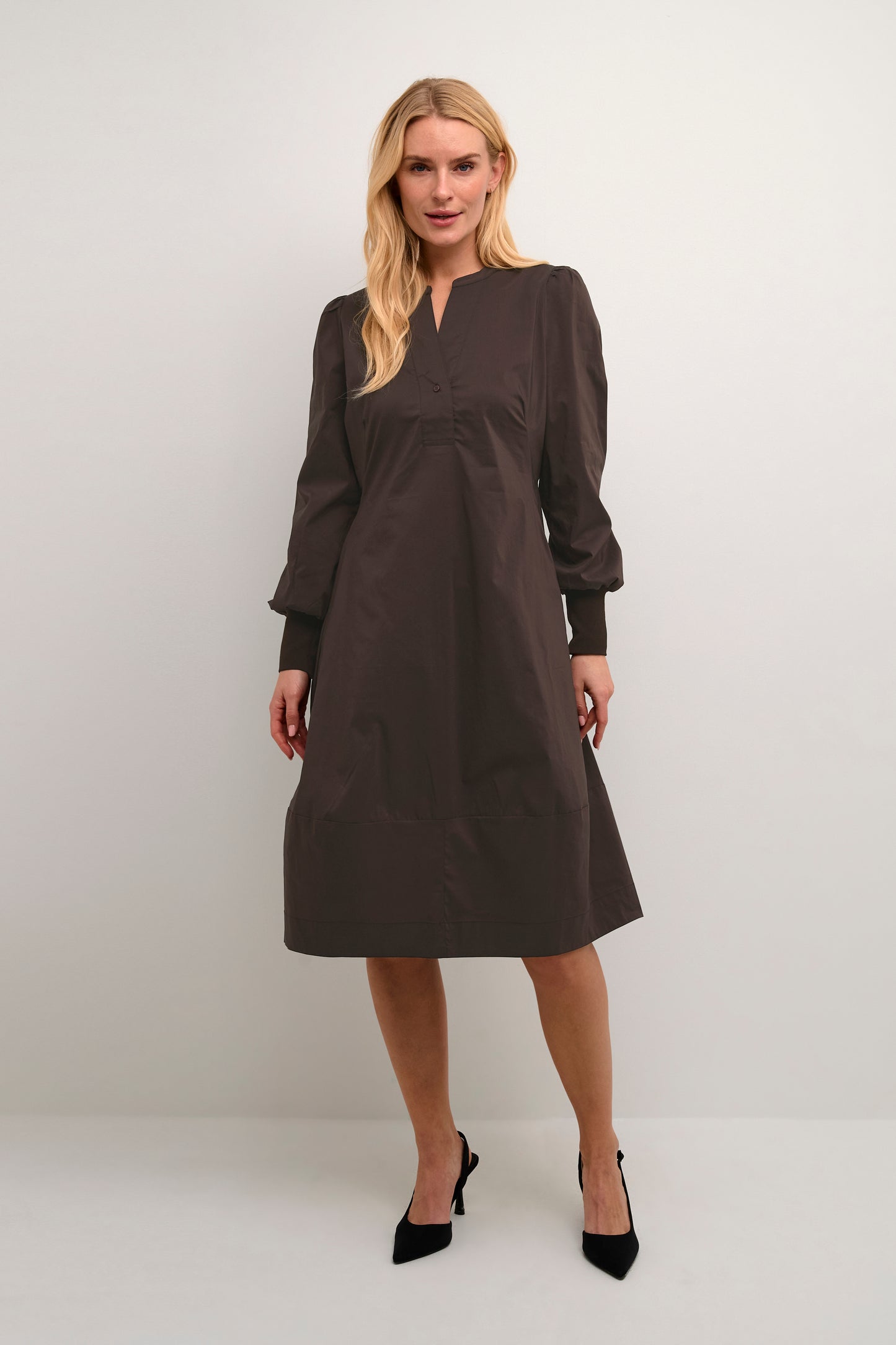 Antoinett Rib Dress Demitasse