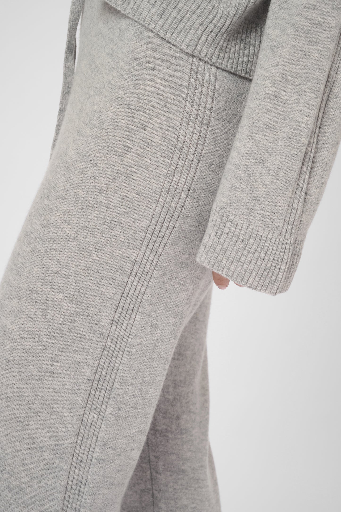 Bjanca Arrow Pants Mid Grey Melange