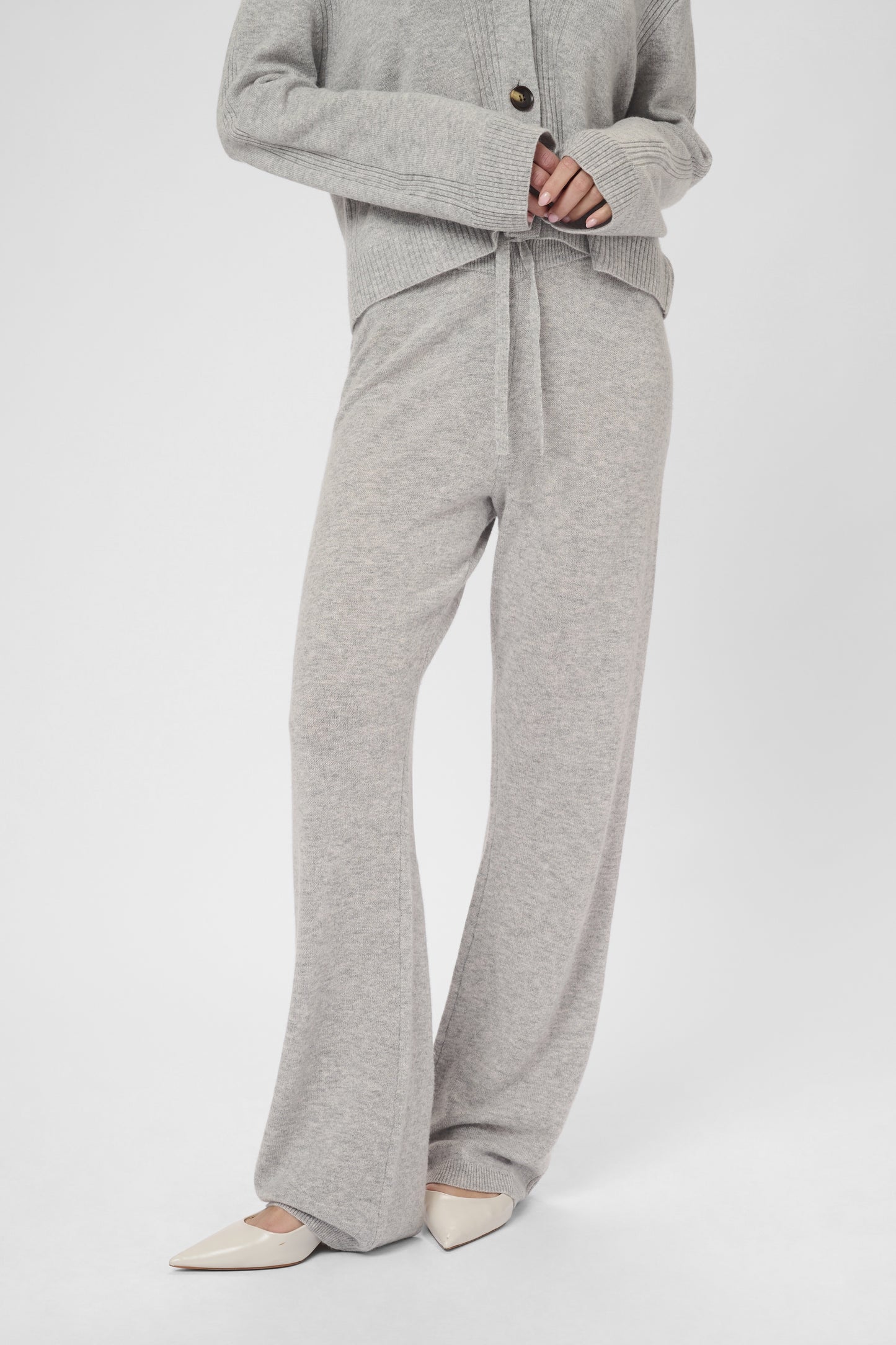 Bjanca Arrow Pants Mid Grey Melange