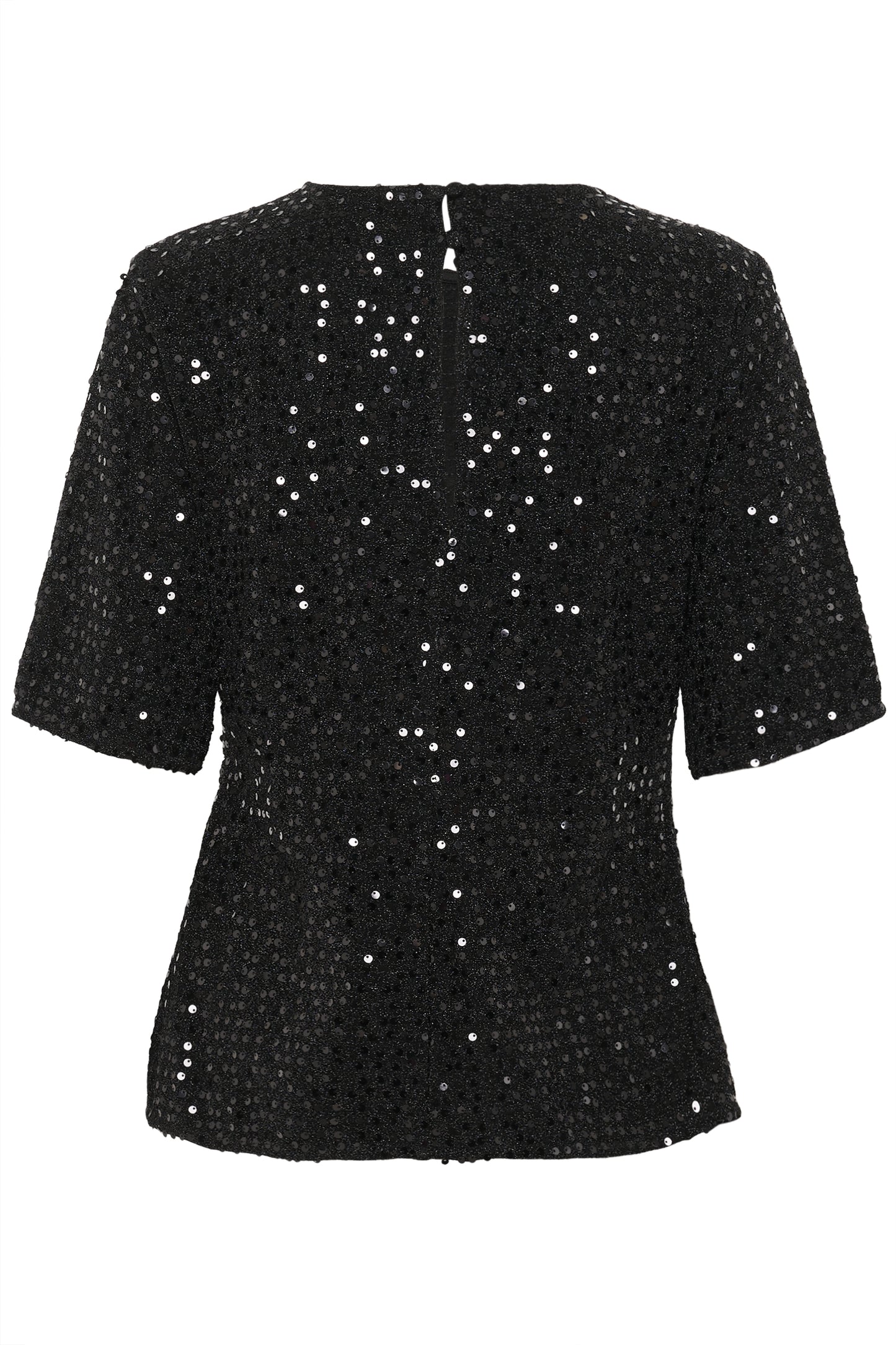 Tamera Sequin Blouse Black