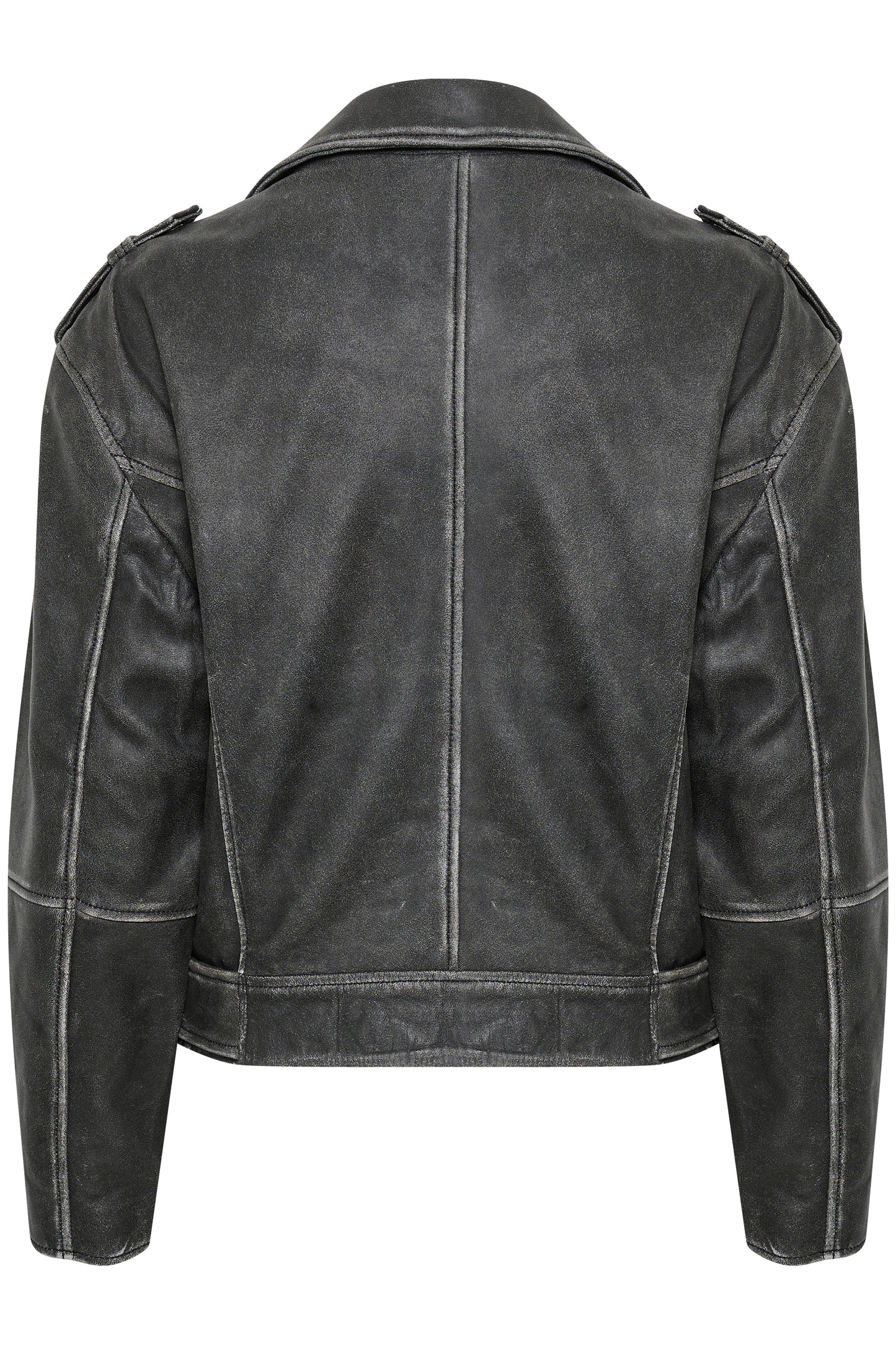 Gilo Leather Jacket Medium Vintage Grey