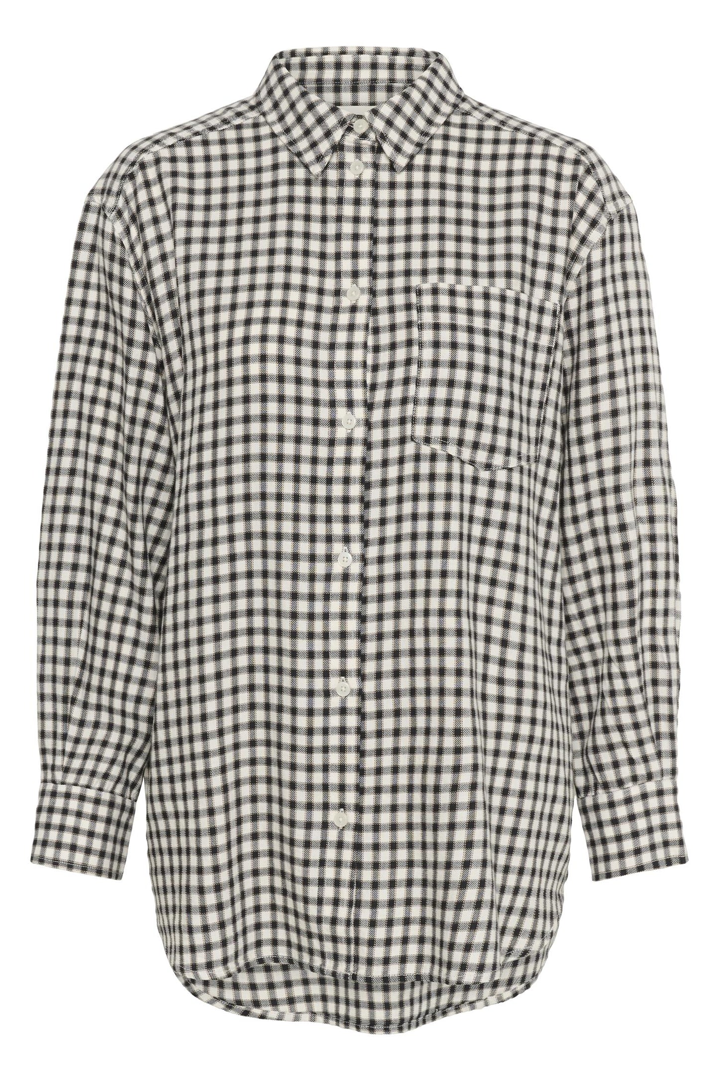 Samea Shirt Dark Navy Mini Check