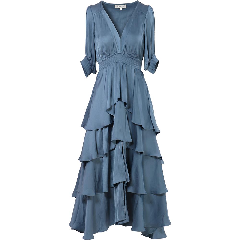 Milana Solid Dress Slate