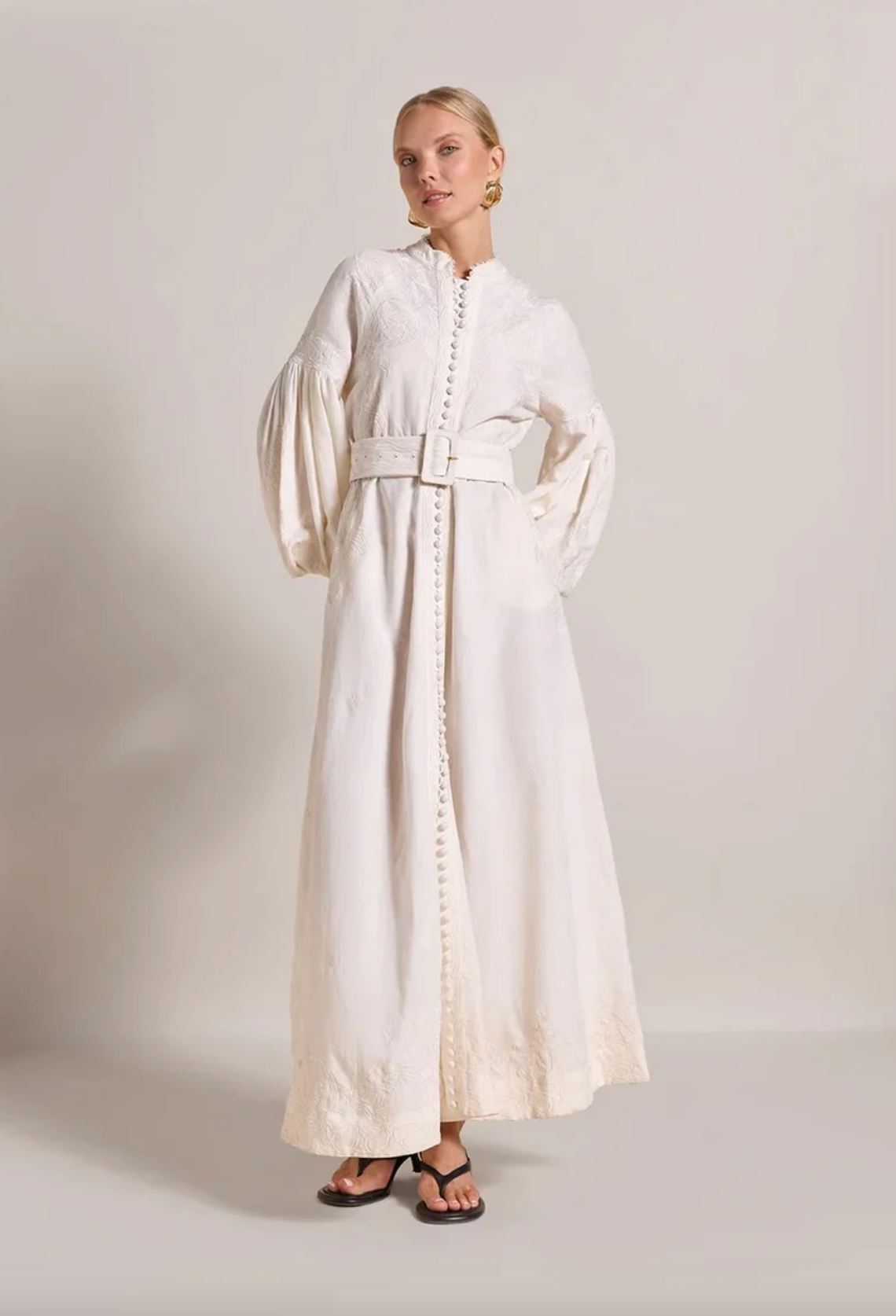 Beyonce Long Dress Antique White