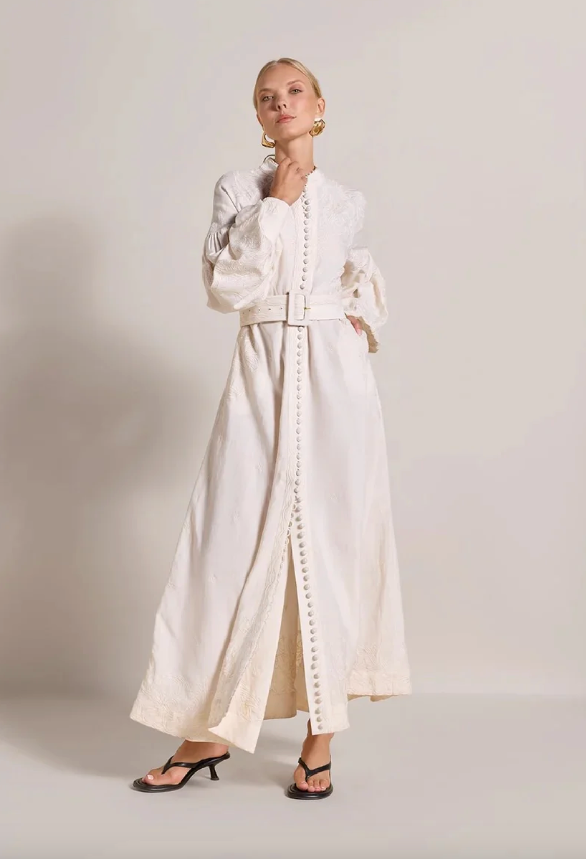 Beyonce Long Dress Antique White