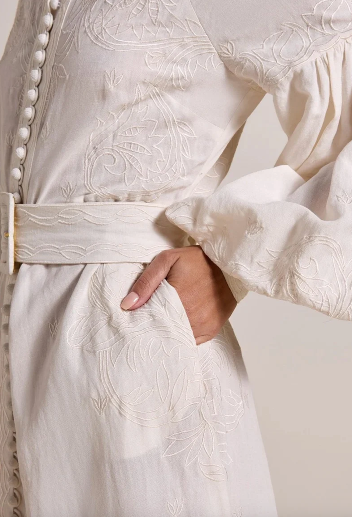 Beyonce Long Dress Antique White