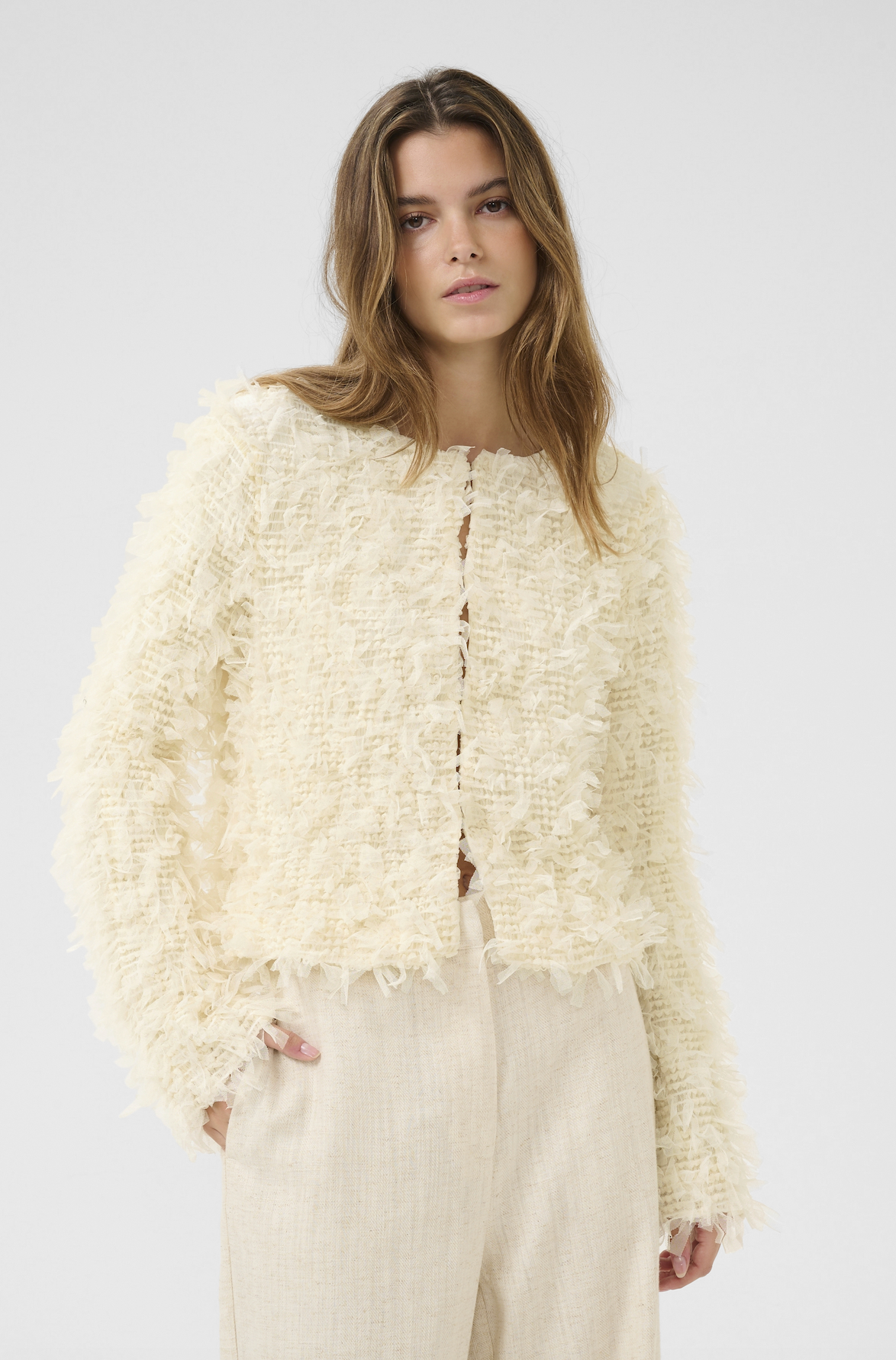Ulissa Cardigan Egret