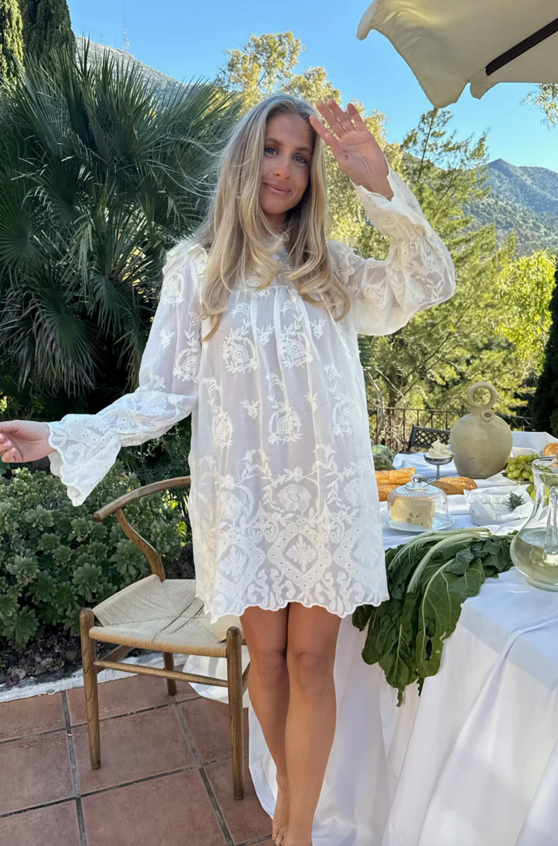 Ellinor short dress White