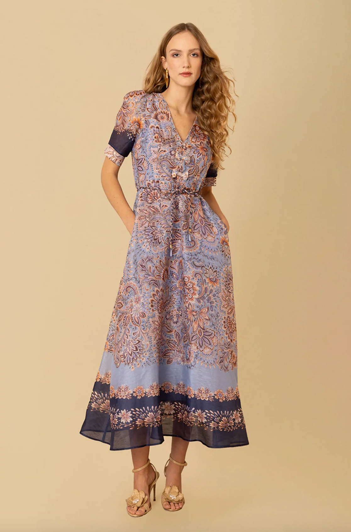 Aubrie Long Dress Navy