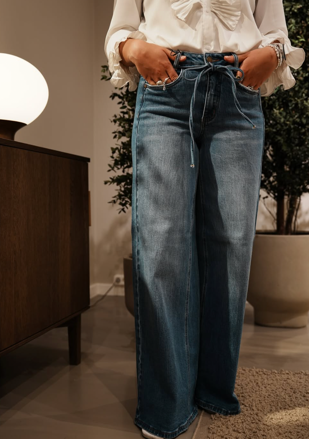 Karo Mid X-Wide Medium Blue Denim