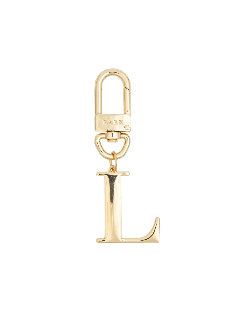 Metal Letter Bag Charm L