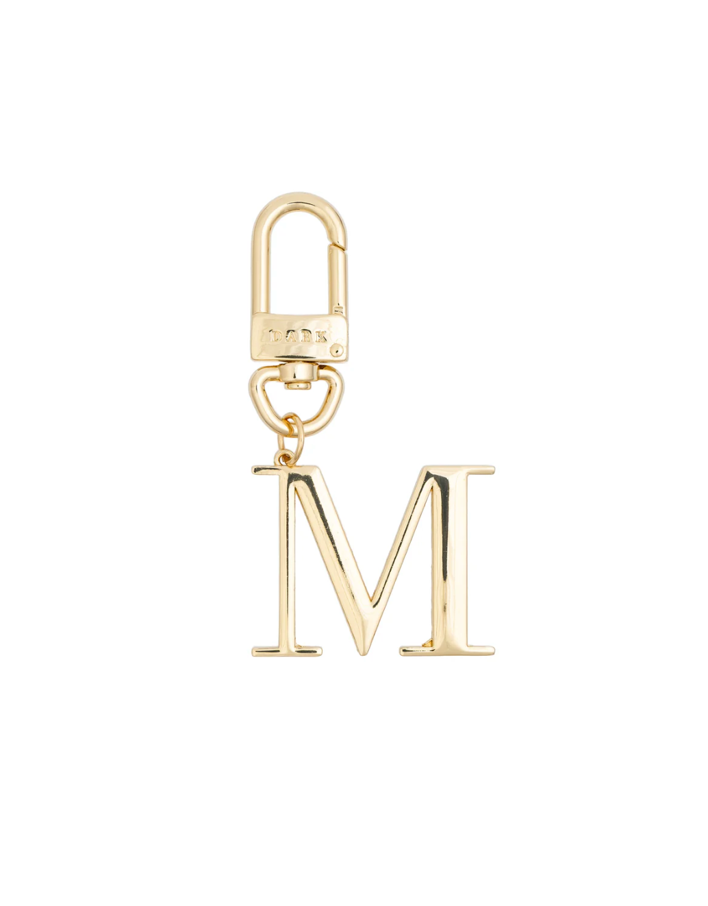 Metal Letter Bag Charm M