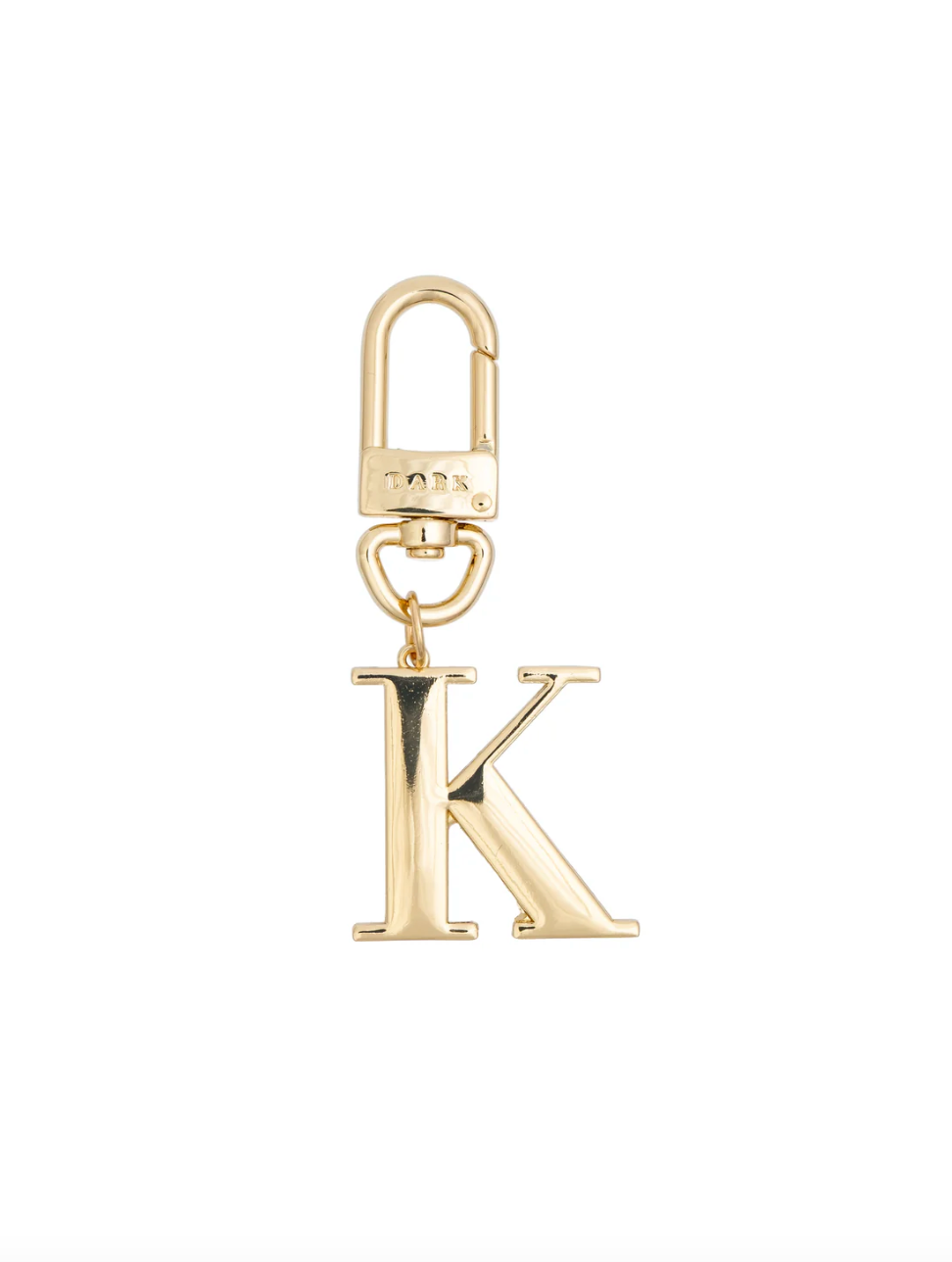 Metal Letter Bag Charm K