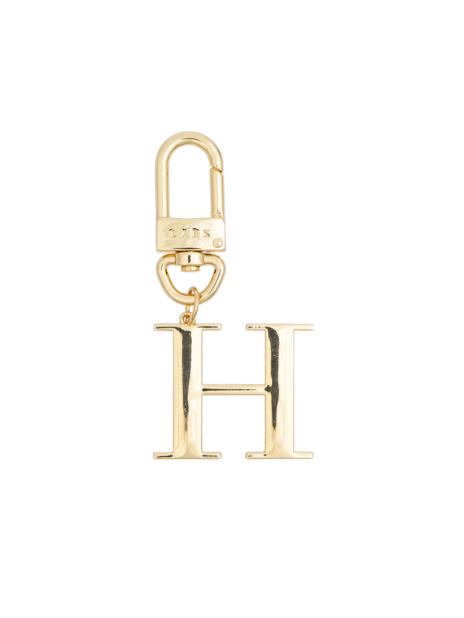 Metal Letter Bag Charm H