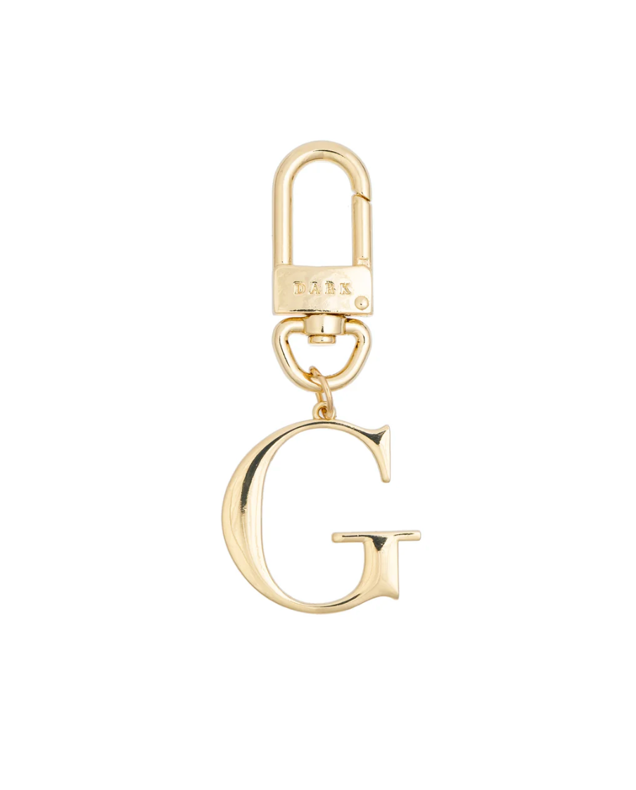 Metal Letter Bag Charm G