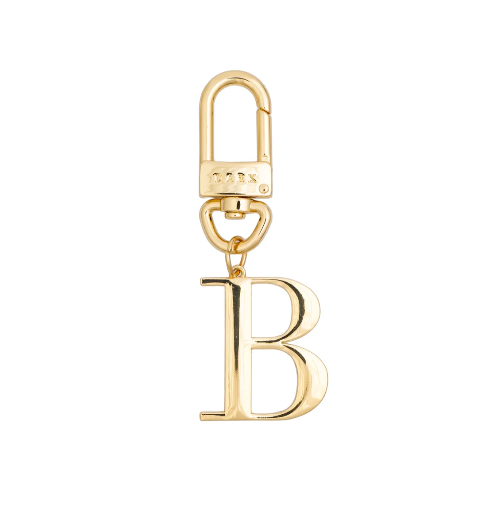 Metal Letter Bag Charm B