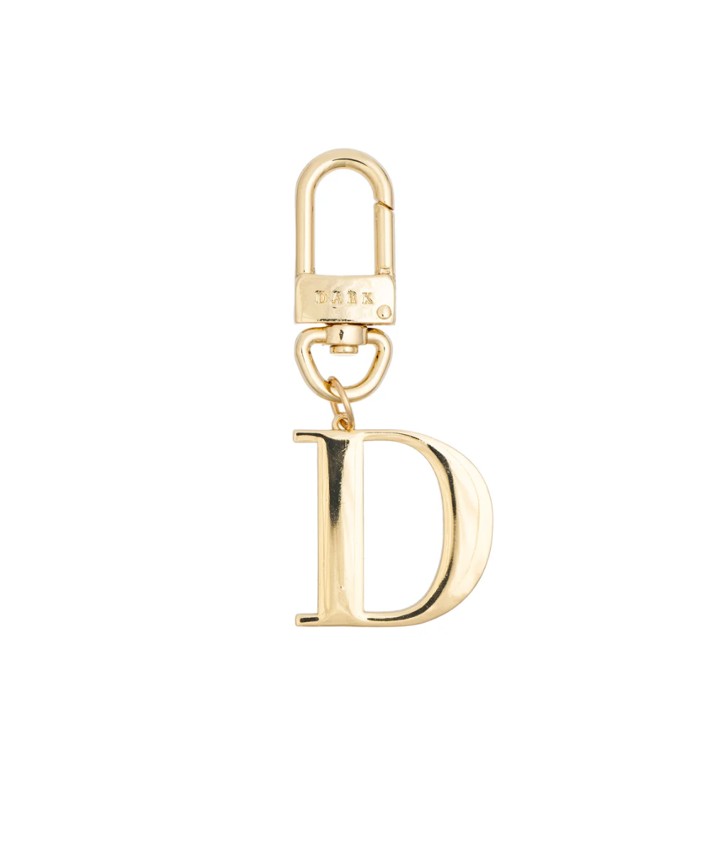 Metal Letter Bag Charm D