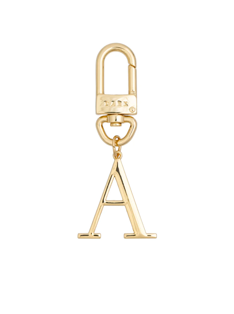 Metal Letter Bag Charm A
