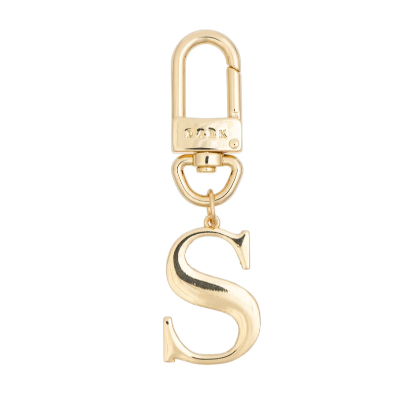 Metal Letter Bag Charm S