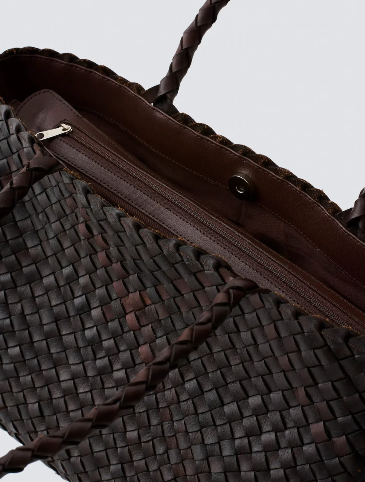 Vintage Mesh Tote Dark Brown