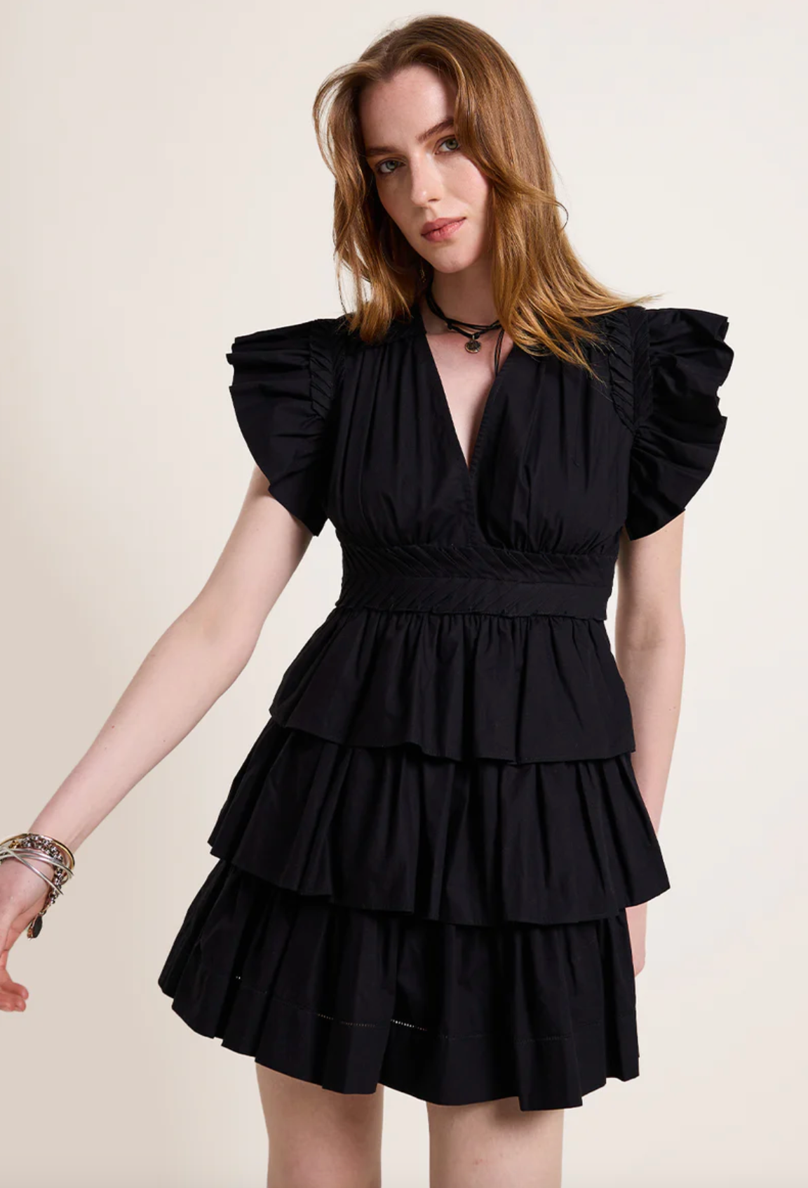 Aurora Mini Dress Black