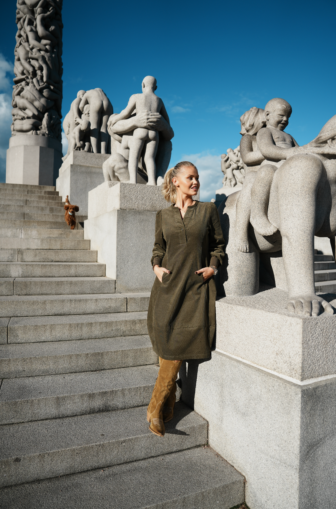 Rhaena Dress Burnt Olive