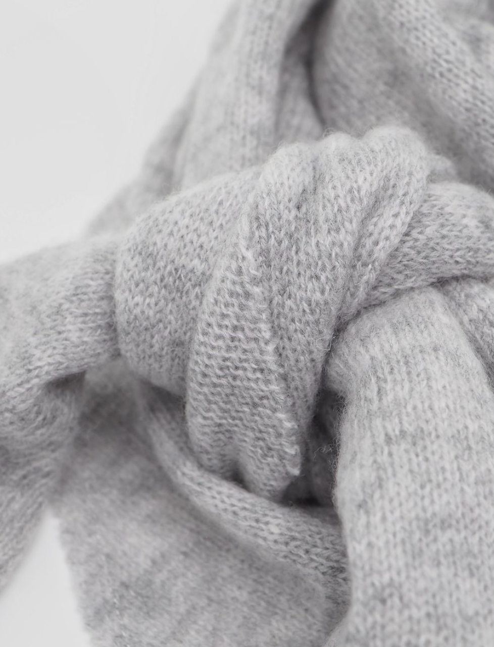 Skjerf Merinoull Light Grey