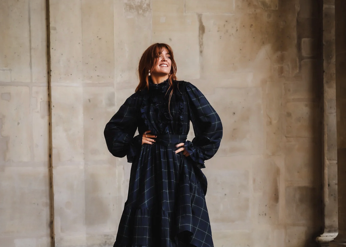 Check Showpiece Dress