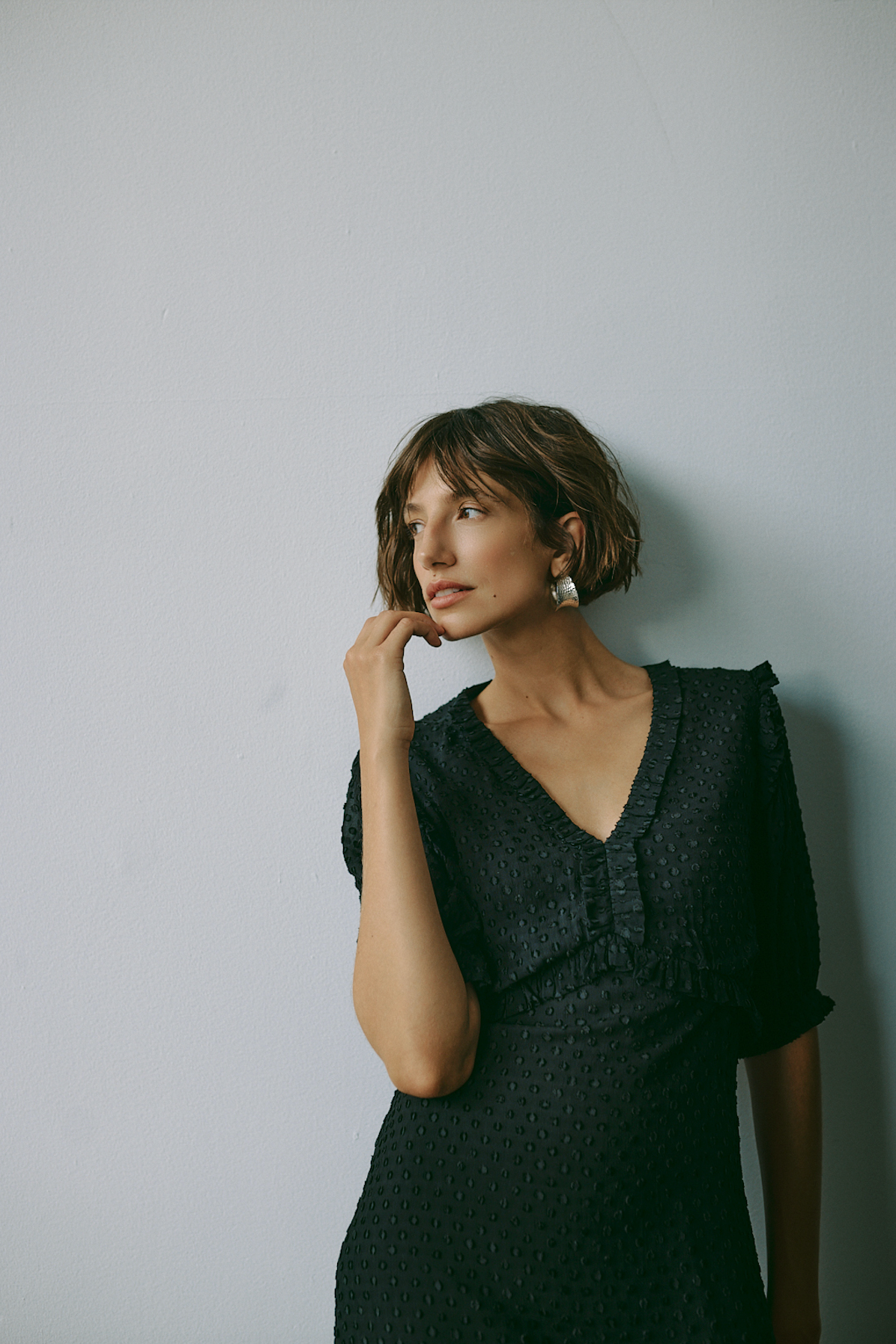 Venia Dress Black Dot