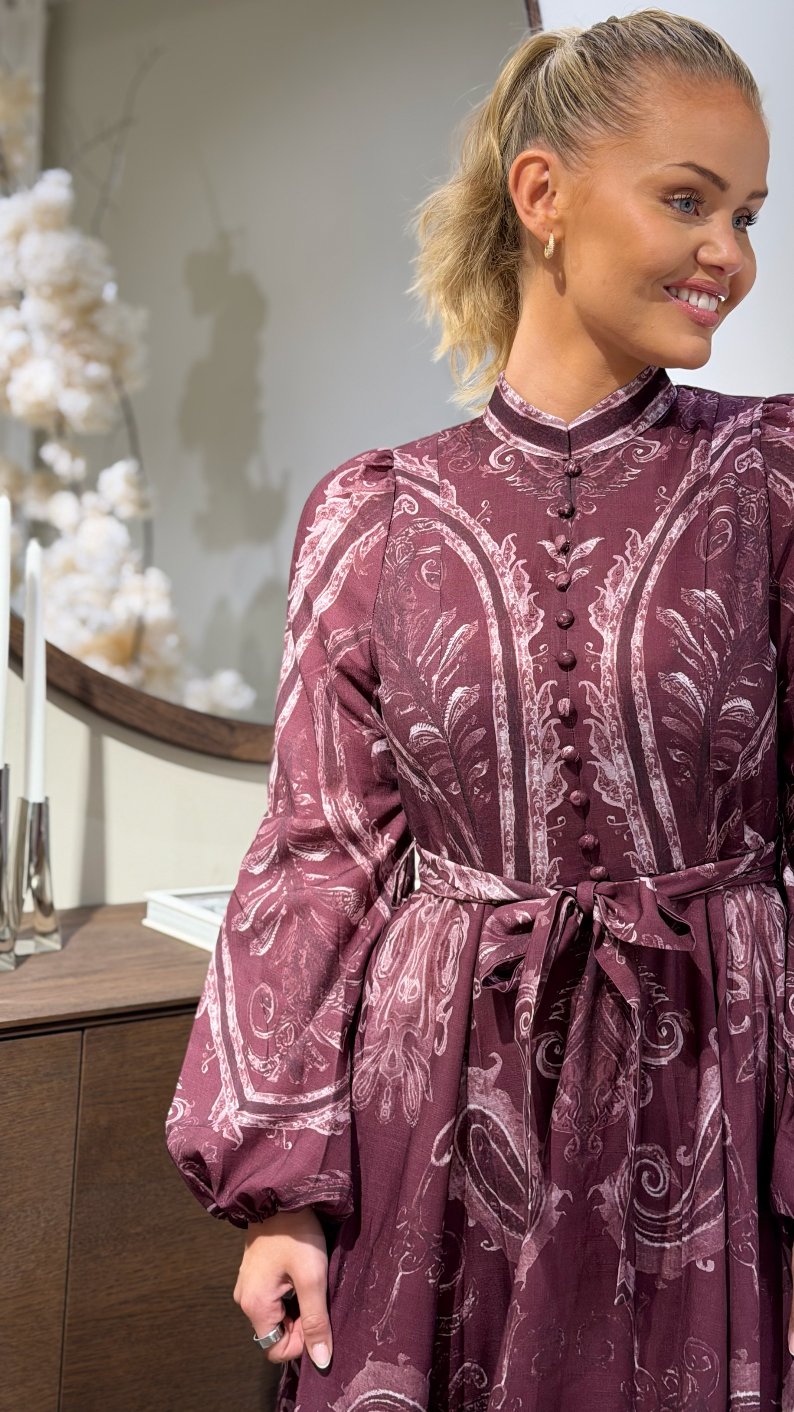 Elba Dress Bordeaux
