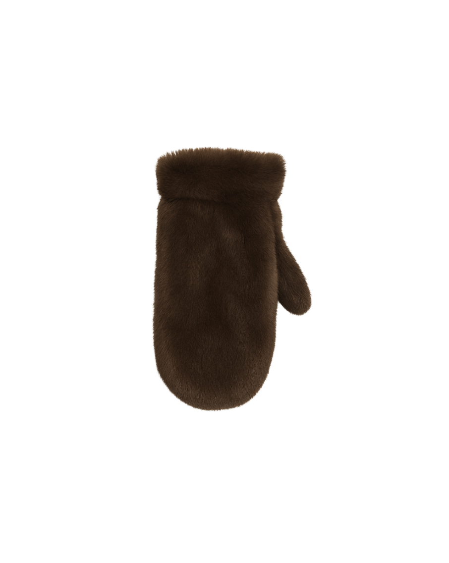 Faux Fur Votter Brown