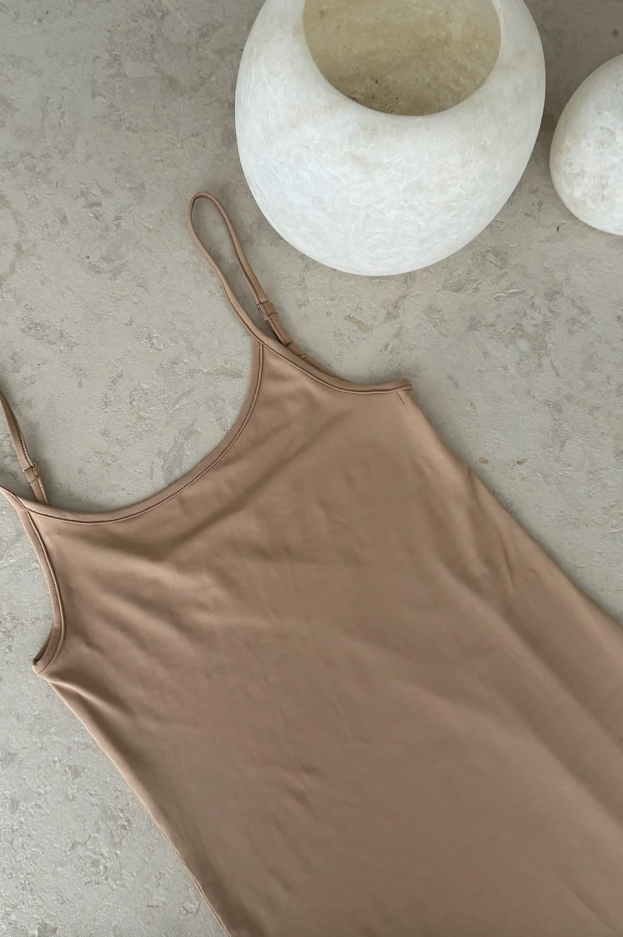 Emma Slip dress Beige