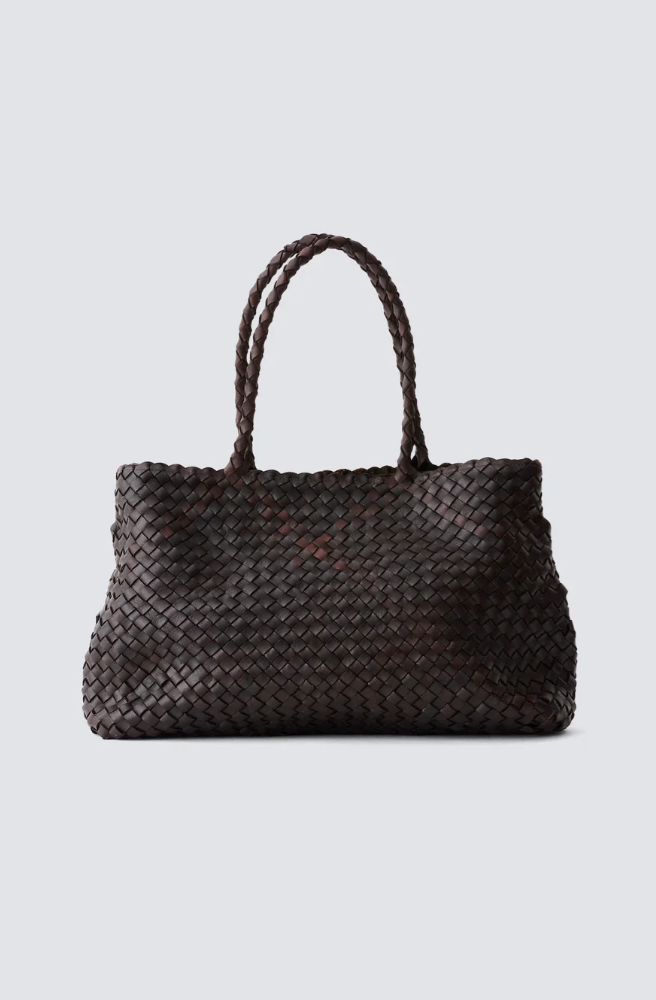Vintage Mesh Tote Dark Brown