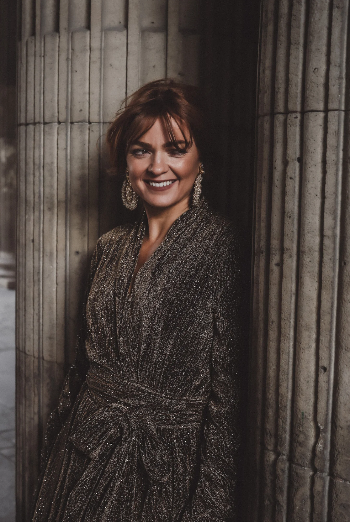 Stardust Frill Dress Black And Gold