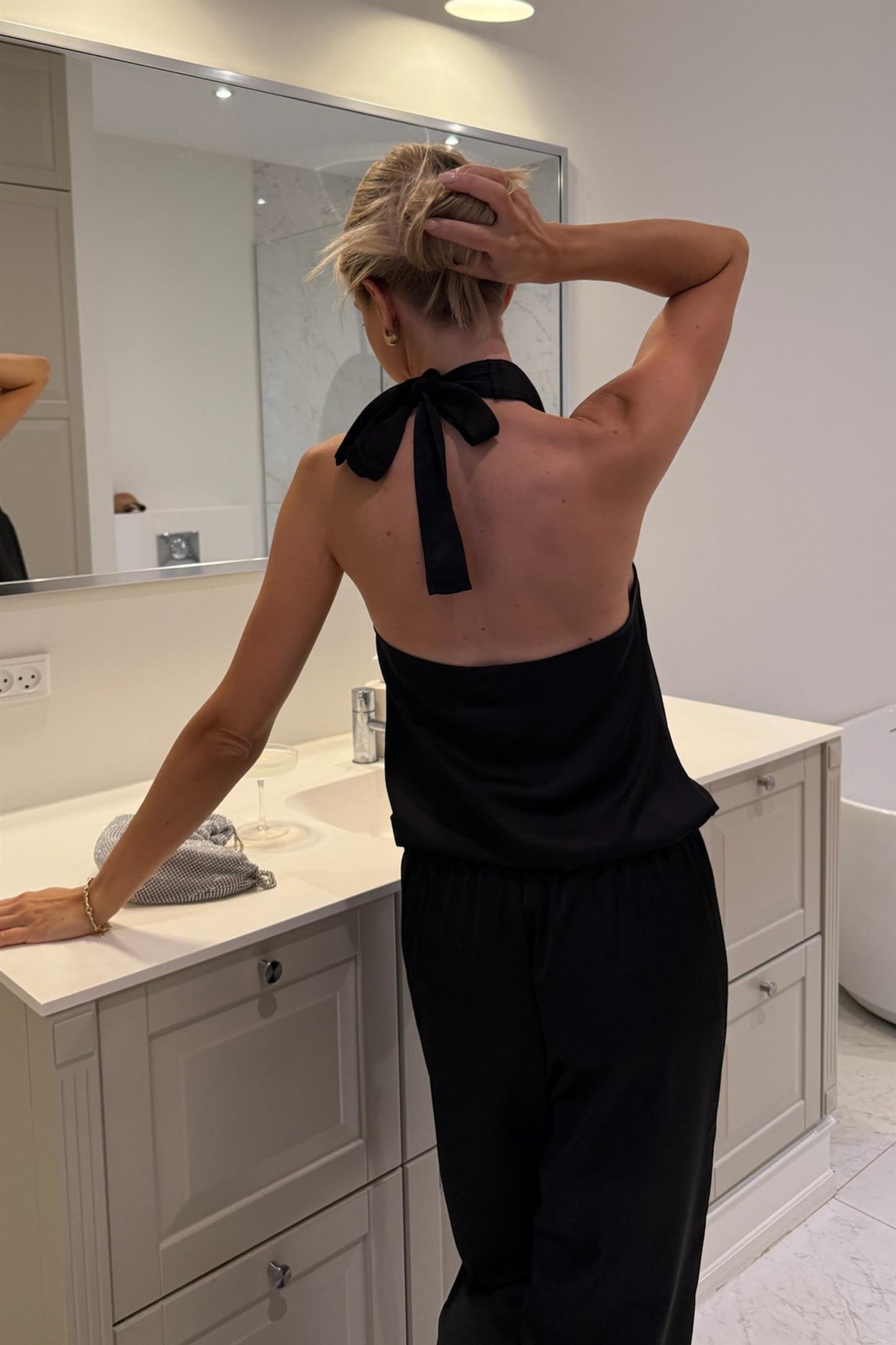 Holly Wrap Top PREORDER Black