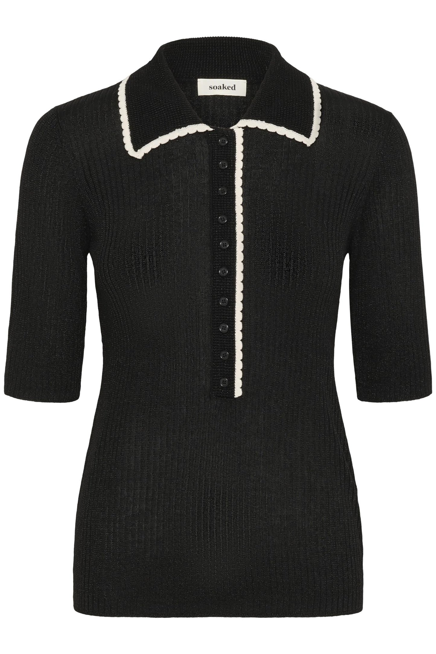 Laisa Polo Pullover Black