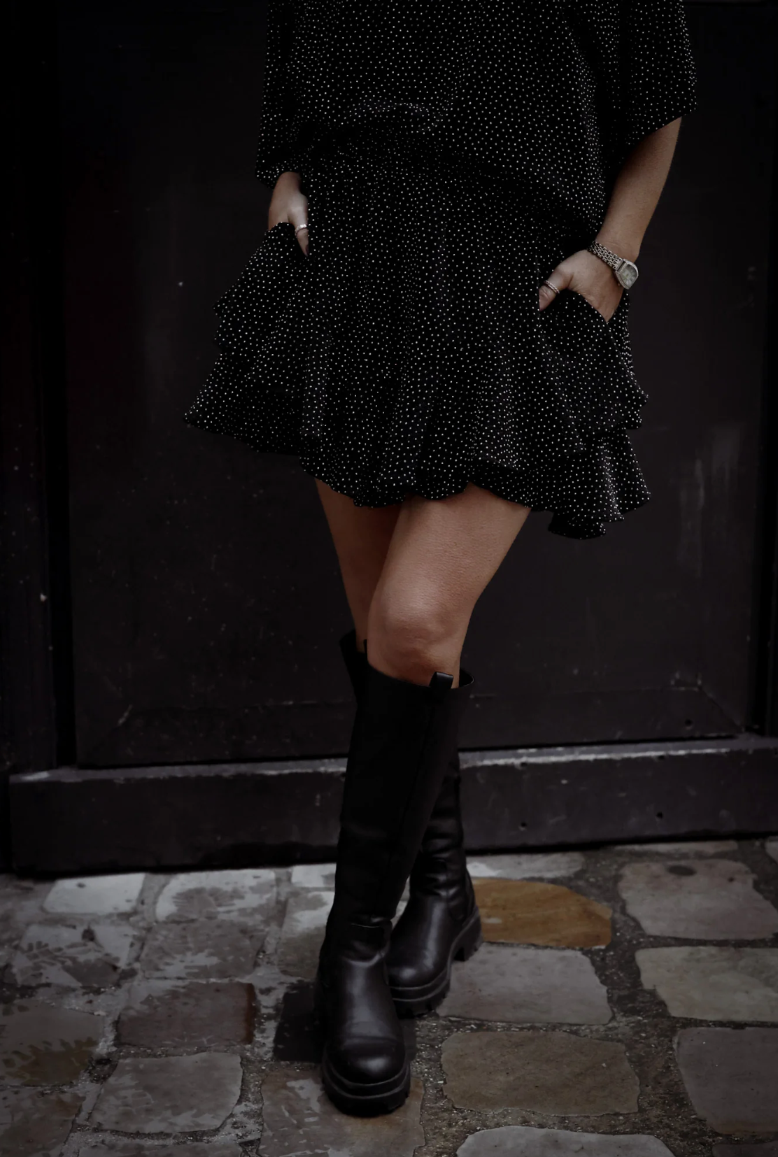 Stardust Skirt Shorts Black