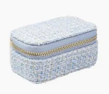 Tweed Jewellery Box Micro Light Blue