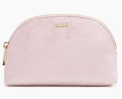 Velvet Make-Up Pouch Large Light Pink