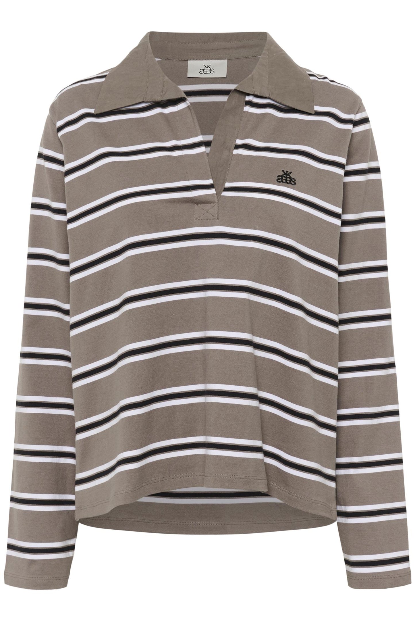 Zuelma Striped Polo Long Sleeve