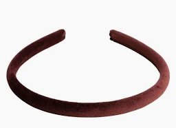 Velvet Hair Band Thin Rich Plum