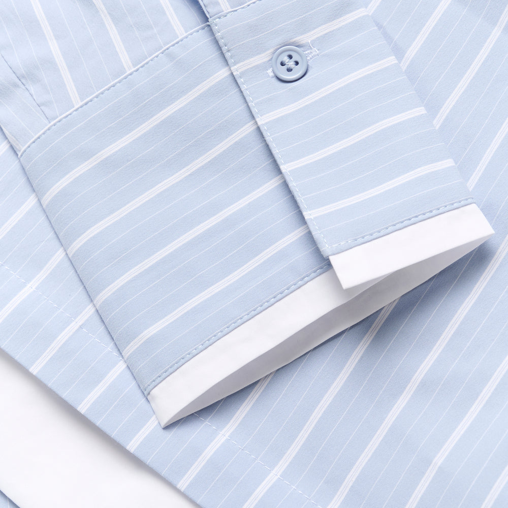 
                      
                        Tessa Shirt Light Blue Stripe
                      
                    