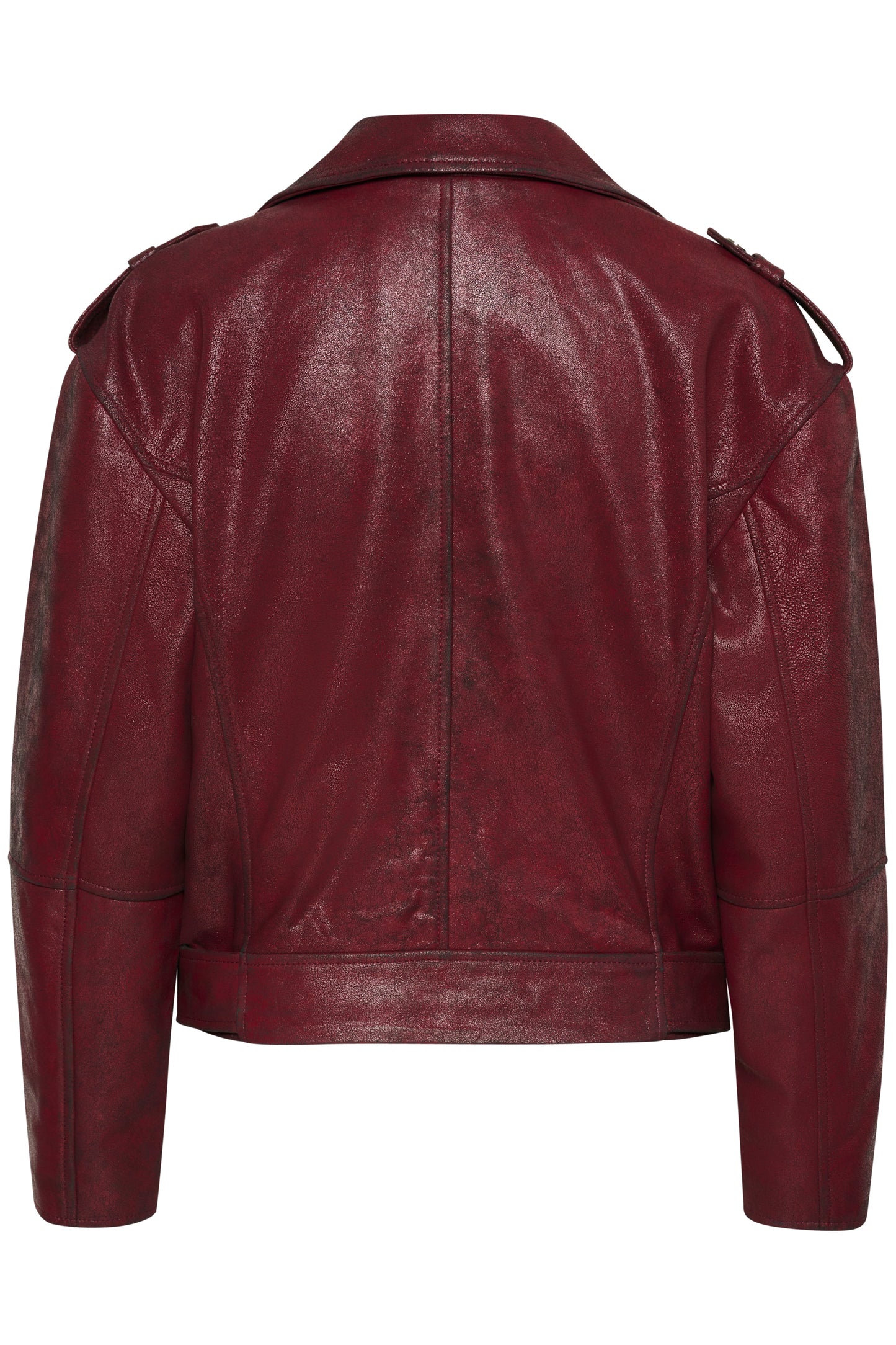 Gilo Leather Jacket Burgunder